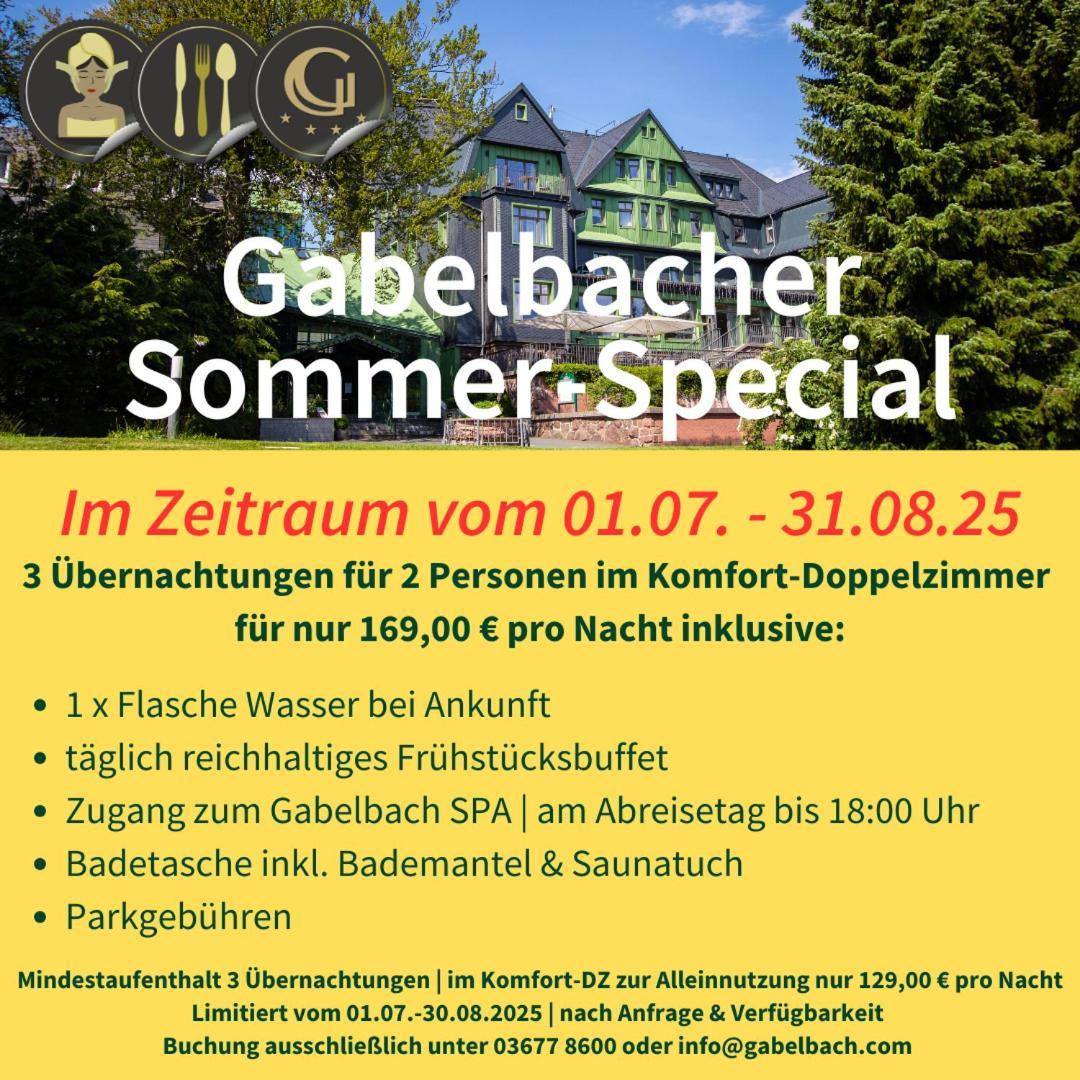 Berg & Spa Hotel Gabelbach Ilmenau Bagian luar foto